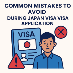 common mistakes made by applicants during Japan visa application
